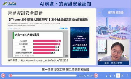 AI演進下的資訊安全認知